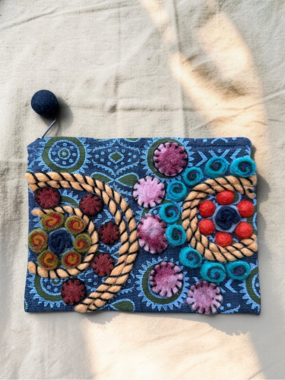 Handcrafted Felted Wallet 100% Wool Handmade In NEPAL